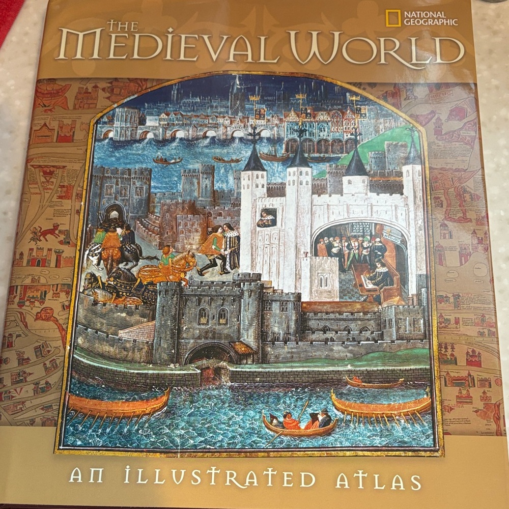 National Geographic Medieval World Illustrated Atlas - Gold and Blue